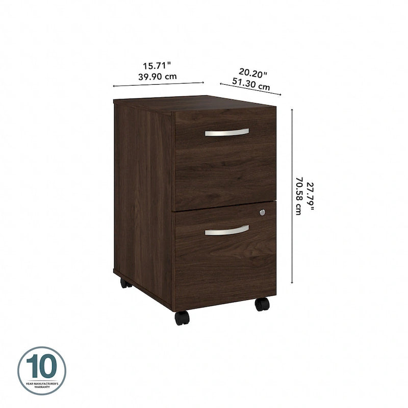 Studio C 2-drawer Mobile File Cabinet by