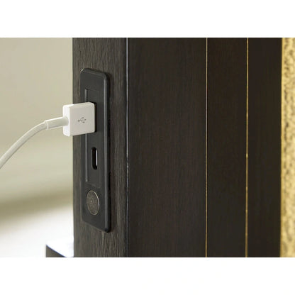 Signature Design by Ashley Neymorton Dark Brown/Gray Upholstered Panel Bed