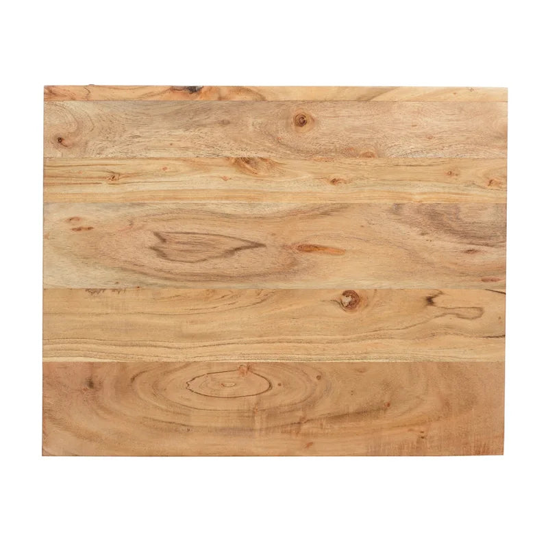 Eakins Handcrafted Boho Acacia Wood Nightstand by