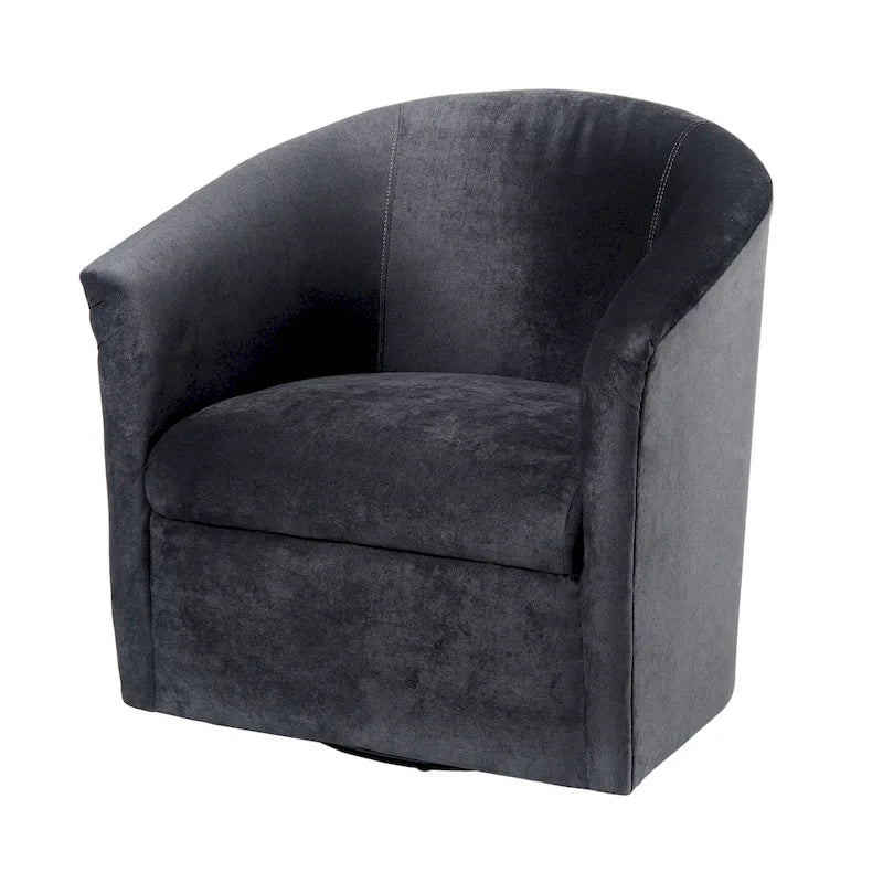 Modern Handcrafted Swivel Accent Chair with Ultra-Soft Polyester Microfiber Upholstery