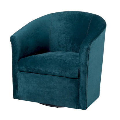 Modern Handcrafted Swivel Accent Chair with Ultra-Soft Polyester Microfiber Upholstery