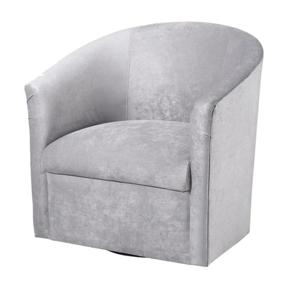 Modern Handcrafted Swivel Accent Chair with Ultra-Soft Polyester Microfiber Upholstery