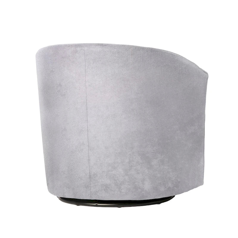 Modern Handcrafted Swivel Accent Chair with Ultra-Soft Polyester Microfiber Upholstery