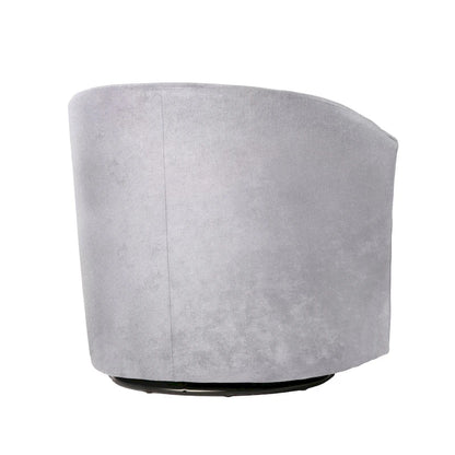 Modern Handcrafted Swivel Accent Chair with Ultra-Soft Polyester Microfiber Upholstery