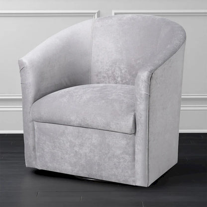 Modern Handcrafted Swivel Accent Chair with Ultra-Soft Polyester Microfiber Upholstery