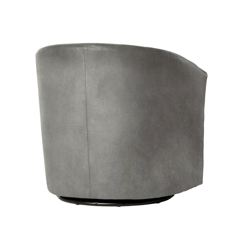 Modern Handcrafted Swivel Accent Chair with Ultra-Soft Polyester Microfiber Upholstery