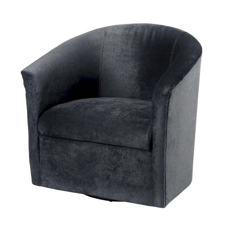 Modern Handcrafted Swivel Accent Chair with Ultra-Soft Polyester Microfiber Upholstery