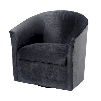 Modern Handcrafted Swivel Accent Chair with Ultra-Soft Polyester Microfiber Upholstery