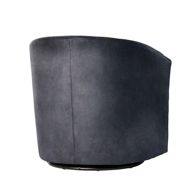 Modern Handcrafted Swivel Accent Chair with Ultra-Soft Polyester Microfiber Upholstery