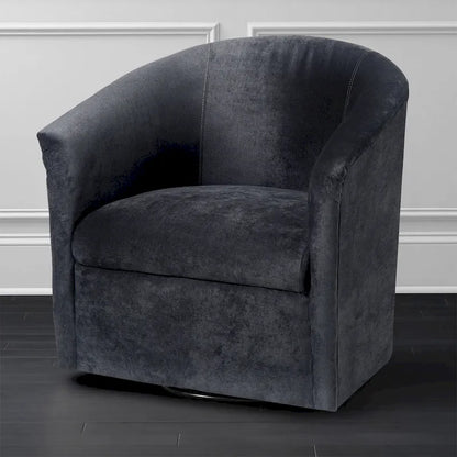 Modern Handcrafted Swivel Accent Chair with Ultra-Soft Polyester Microfiber Upholstery