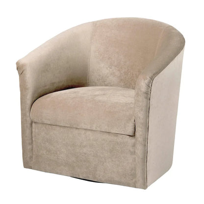 Modern Handcrafted Swivel Accent Chair with Ultra-Soft Polyester Microfiber Upholstery