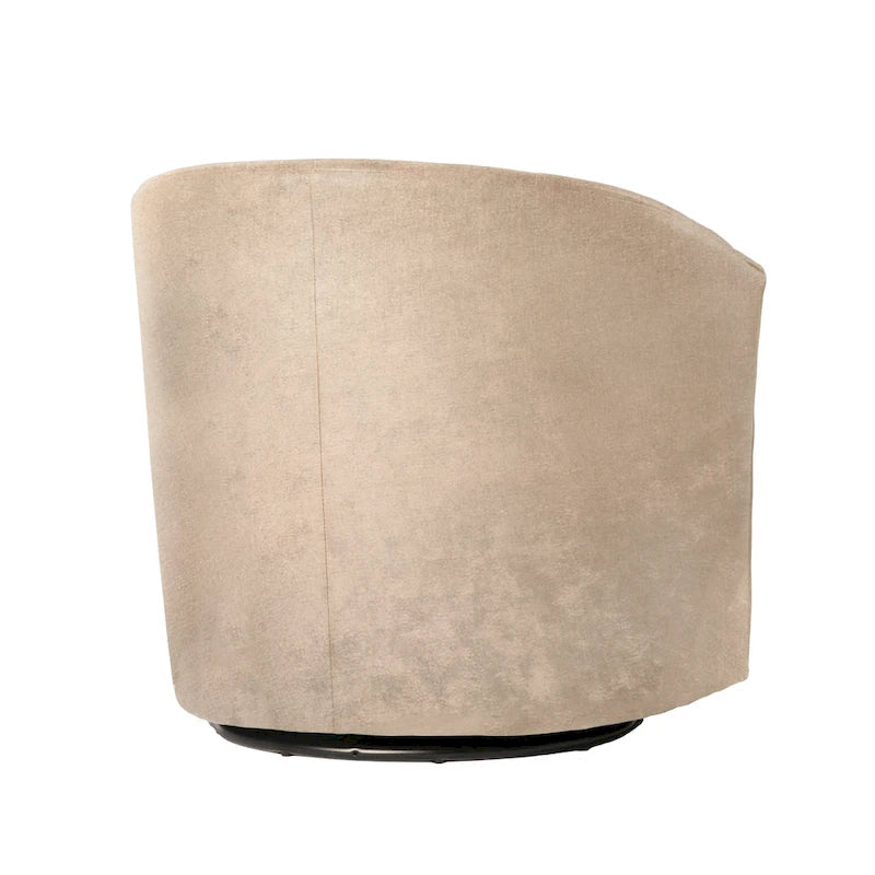 Modern Handcrafted Swivel Accent Chair with Ultra-Soft Polyester Microfiber Upholstery