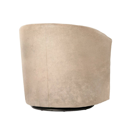 Modern Handcrafted Swivel Accent Chair with Ultra-Soft Polyester Microfiber Upholstery