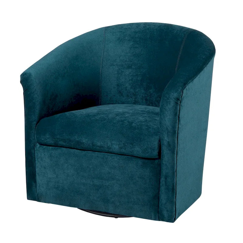 Modern Handcrafted Swivel Accent Chair with Ultra-Soft Polyester Microfiber Upholstery