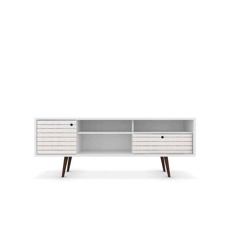 Manhattan Comfort Liberty 70.86 In. Mid Century-Modern Media Cabinet Console