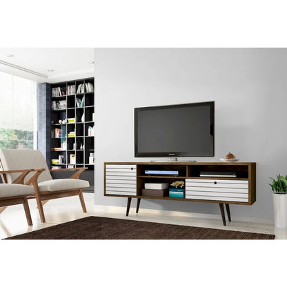 Manhattan Comfort Liberty 70.86 In. Mid Century-Modern Media Cabinet Console