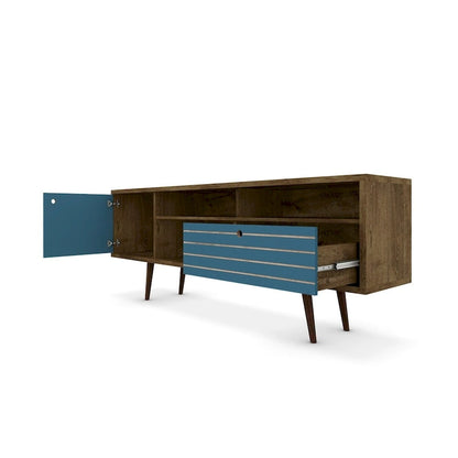 Manhattan Comfort Liberty 70.86 In. Mid Century-Modern Media Cabinet Console