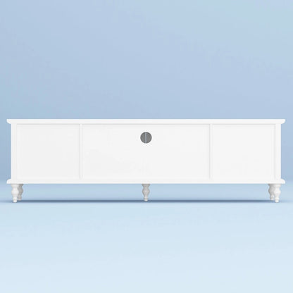 Cabinet Set with Tempered GlassStorage & TV Stand Combo Organization - SideCabinet+TVStand