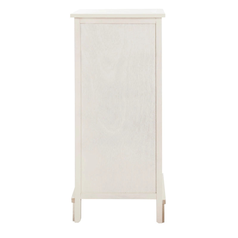Golda Distressed White Cabinet