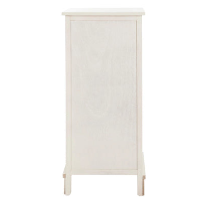 Golda Distressed White Cabinet