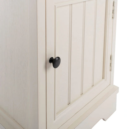 Golda Distressed White Cabinet