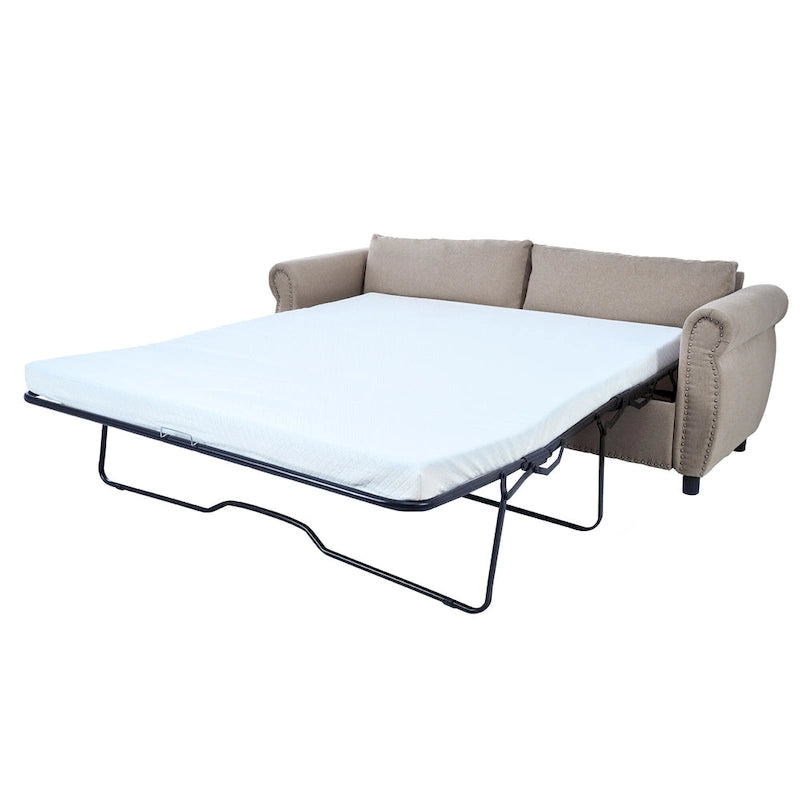 U_Style 80.7 2-in-1 Sofa Bed Sleeper with Large Mattress(63*70.9*3.3 inch), for Living Room Spaces Bedroom