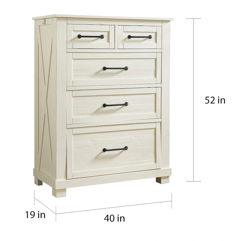 Simply Solid Shanna Solid Wood 6-piece Storage Bedroom Collection