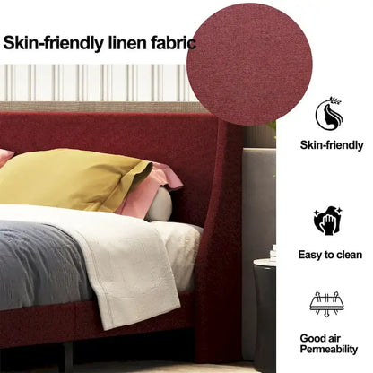 Full Size Bed Frame Upholstered Bed Frame Platform
