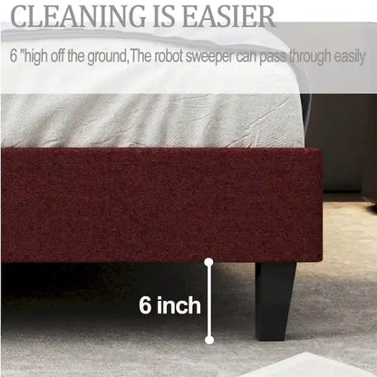 Full Size Bed Frame Upholstered Bed Frame Platform