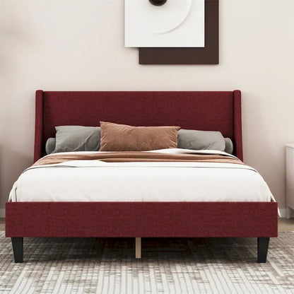 Full Size Bed Frame Upholstered Bed Frame Platform