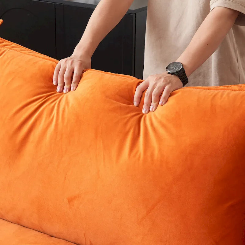 U Shape Couch Sectional for Living Room, Convertible Sectional Sofa, Modular Sectional Couch with Ottomans for Living Room