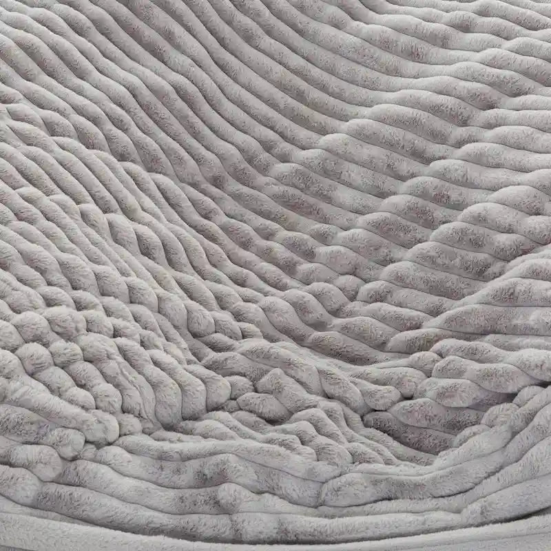 6-Foot Oversized Faux Fur Bean Bag Chair with Shredded Foam Filling
