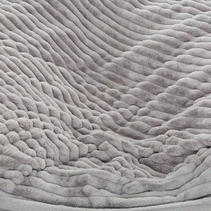 6-Foot Oversized Faux Fur Bean Bag Chair with Shredded Foam Filling