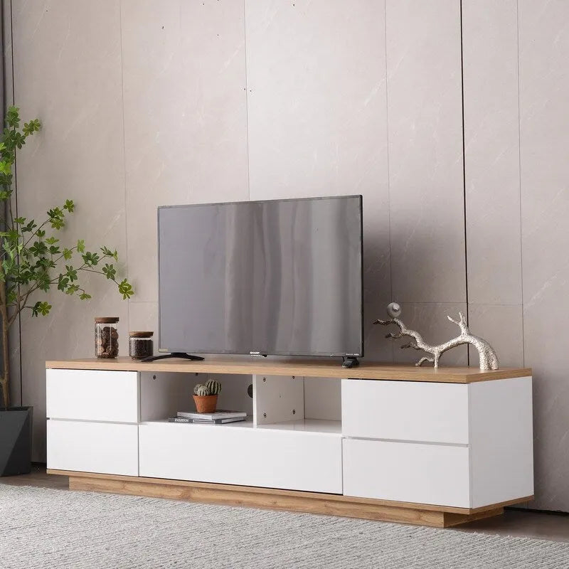 Modern TV stand for TVs up to 80, Entertainment Center Media Console