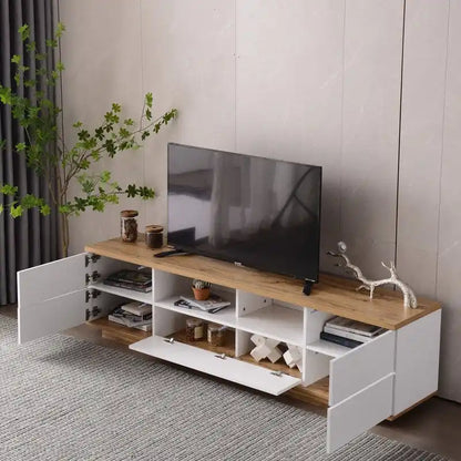 Modern TV stand for TVs up to 80, Entertainment Center Media Console
