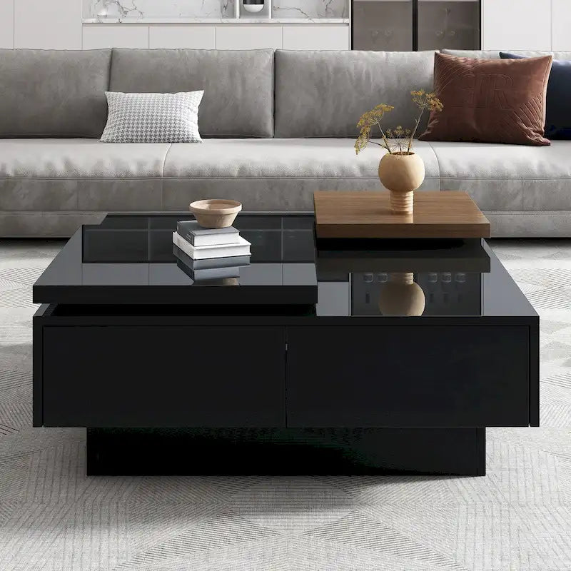Modern Square Wood Coffee Table