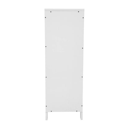 Farmhouse Bathroom Storage Organizer with Drawers and Open Shelf