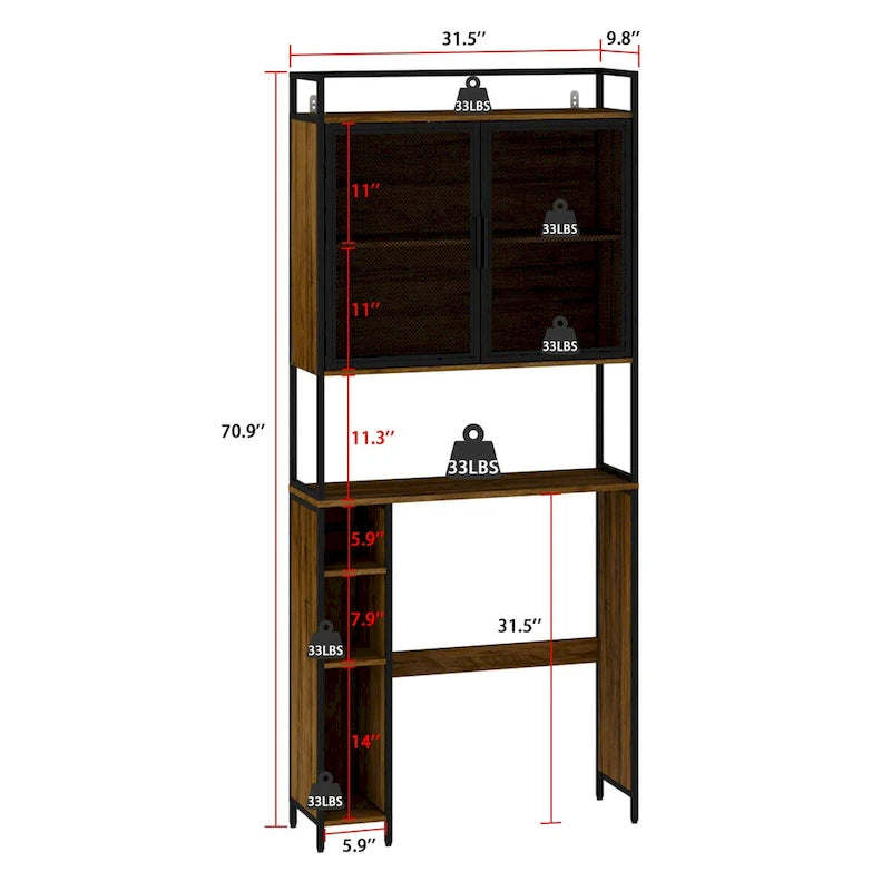 Over The Toilet Rack Tier Bathroom Shelf Over Toilet Storage Organizer